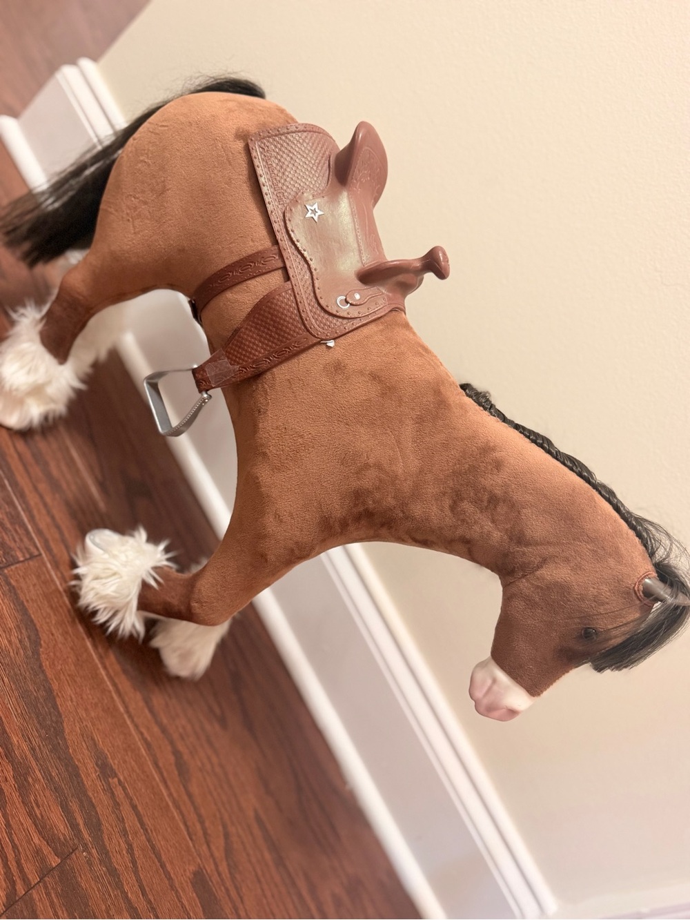 American Girl Doll Clydesdale Horse 2014 With Saddle - Picture 4 of 7